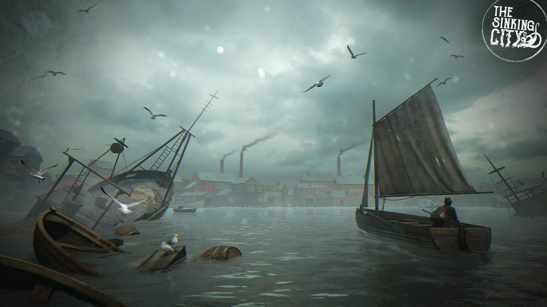 Sinking city. Александр Хошабаев the Sinking City. The Sinking City. Синкинг Сити арты. The Sinking City обои.